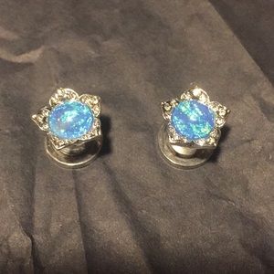 2/$10 Opalite screw back plugs